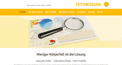 Desktop Screenshot of fettmessung.de