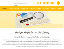Tablet Screenshot of fettmessung.de